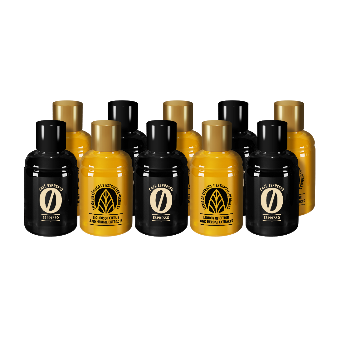 Auténtico Corajillo – Kit Completo – 1 Corajillo + 5 Mix de Licor y Café